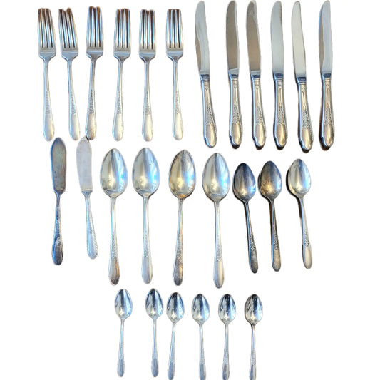 27 pieces silver plated cutlery